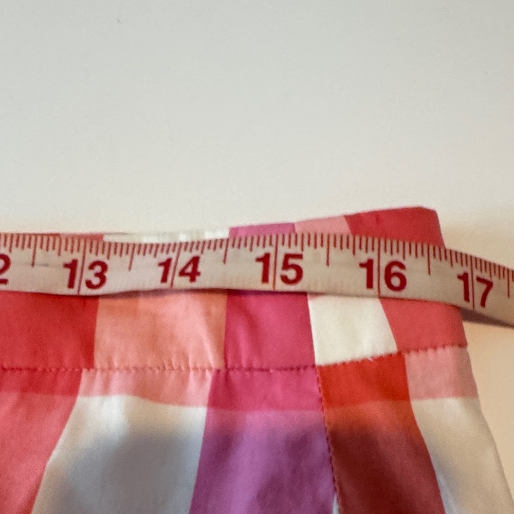 J. Crew Pink & Red Gingham Ruffle Mini Skirt - Picture 4 of 5